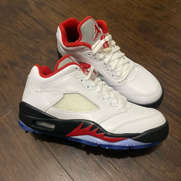jordan 5 retro low golf fire red